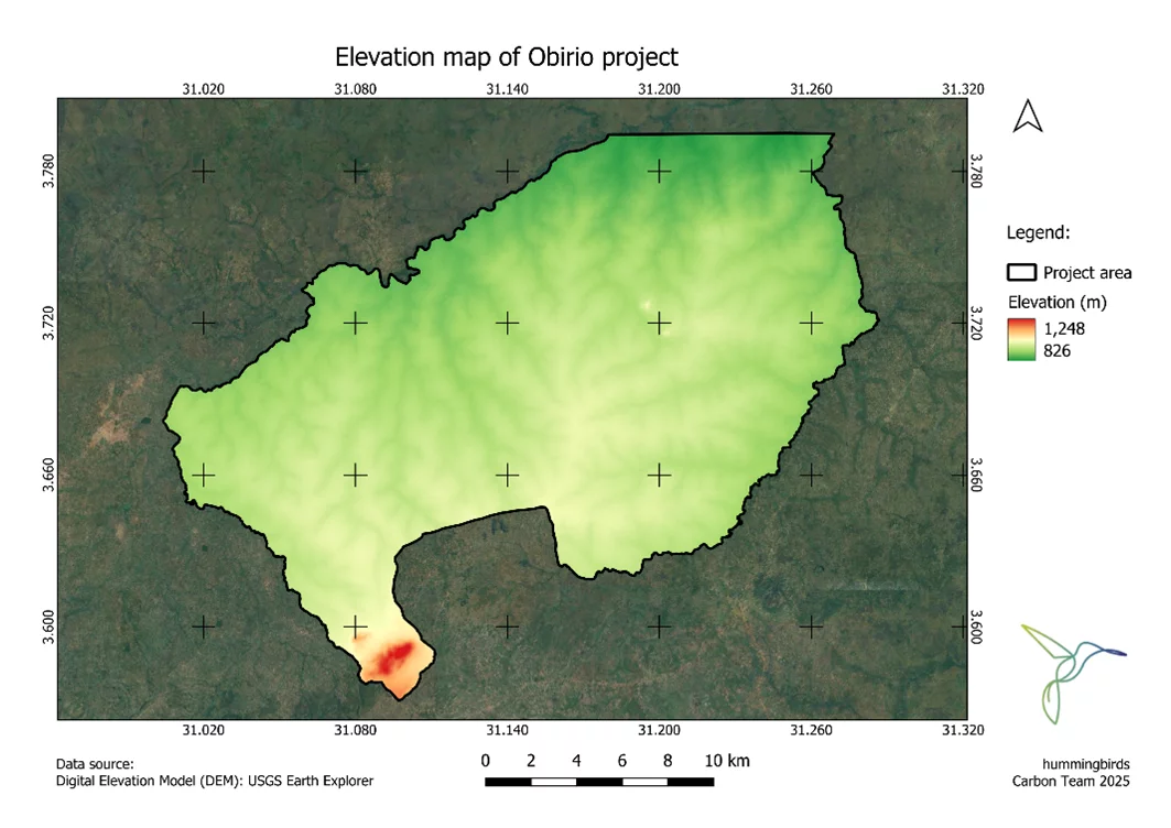 elevation map obirio project 1